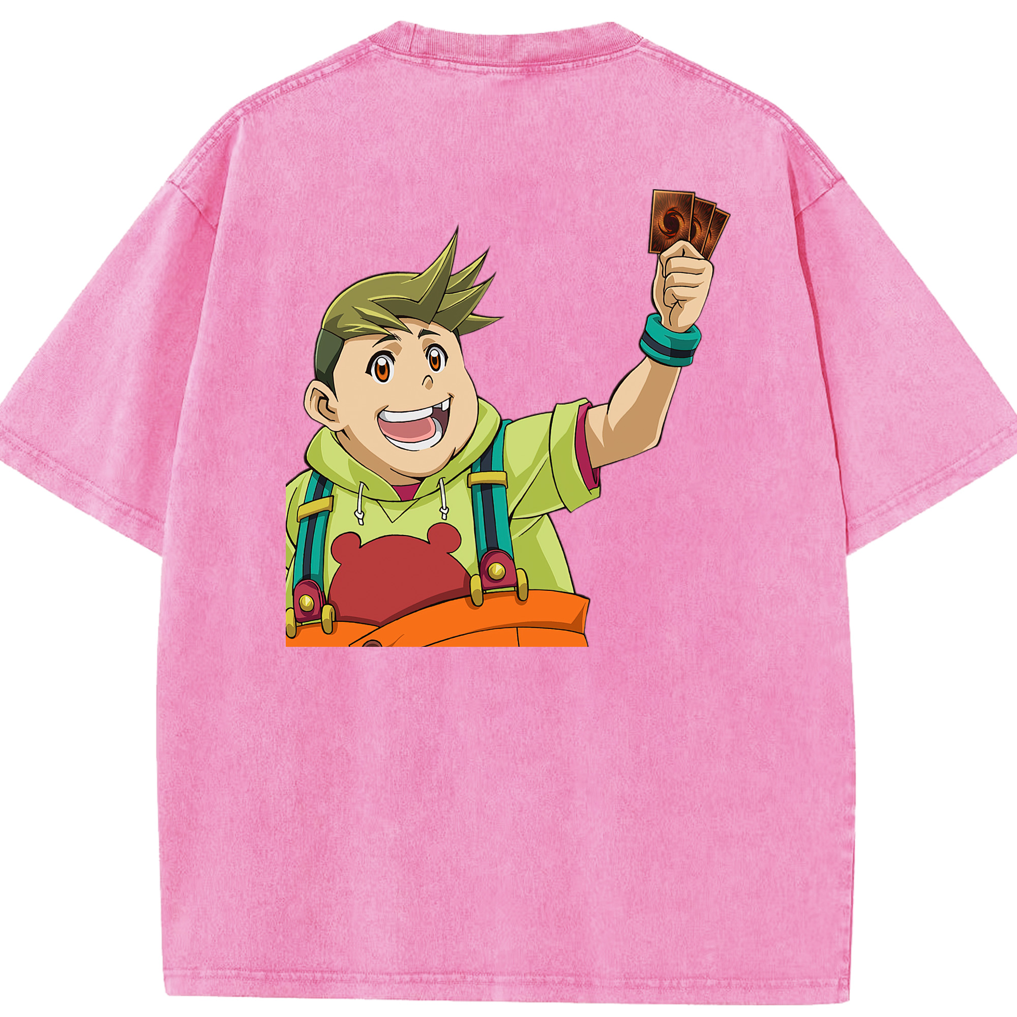 （画像用） 遊☆戯☆王 Yu-Gi-Oh! 綿100% ヴィンテージ風 半袖Tシャツ（背面プリント）